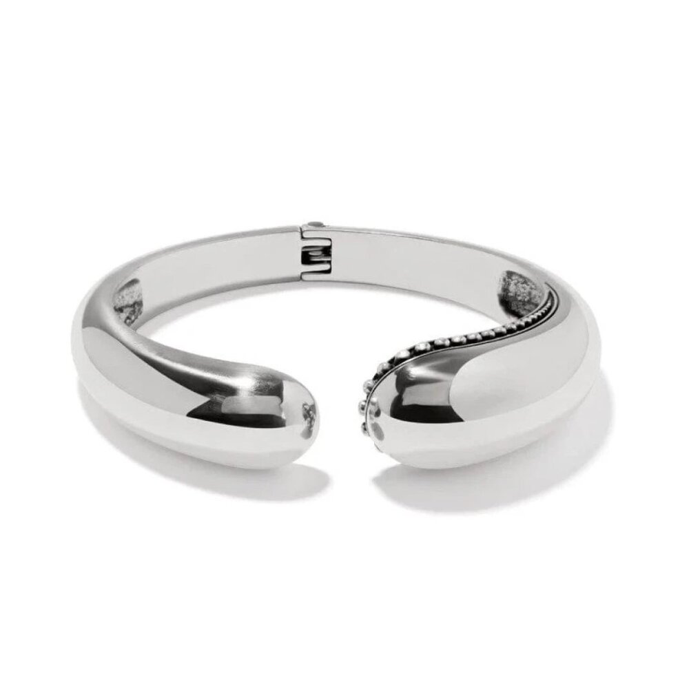 New Brighton Silver Plated Pretty Tough Droplet Hinged Bangle Bracelet
